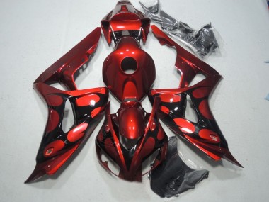 Rosso Nero Kit Carenatura Completo ABS Honda CBR 1000 RR 06-07