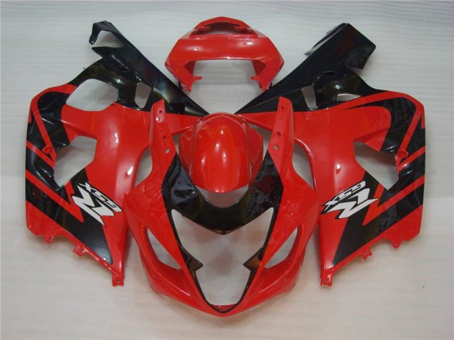 Rosso Nero Kit Carenatura Iniezione Suzuki GSXR 600 / 750 K4 04-05
