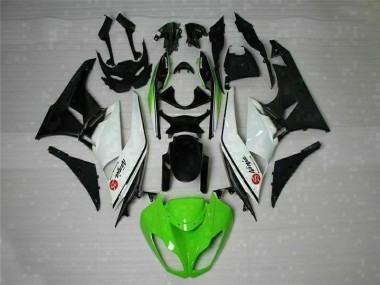 Verde Nero Bianco 25 Carene Kawasaki ZX6R 09-12