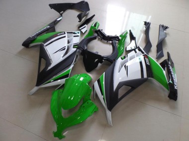 Verde Nero & Bianco Carene Kawasaki ZX 300R 13-16