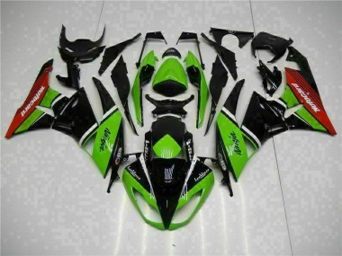 Verde Nero Rosso Carene Kawasaki ZX6R 09-12
